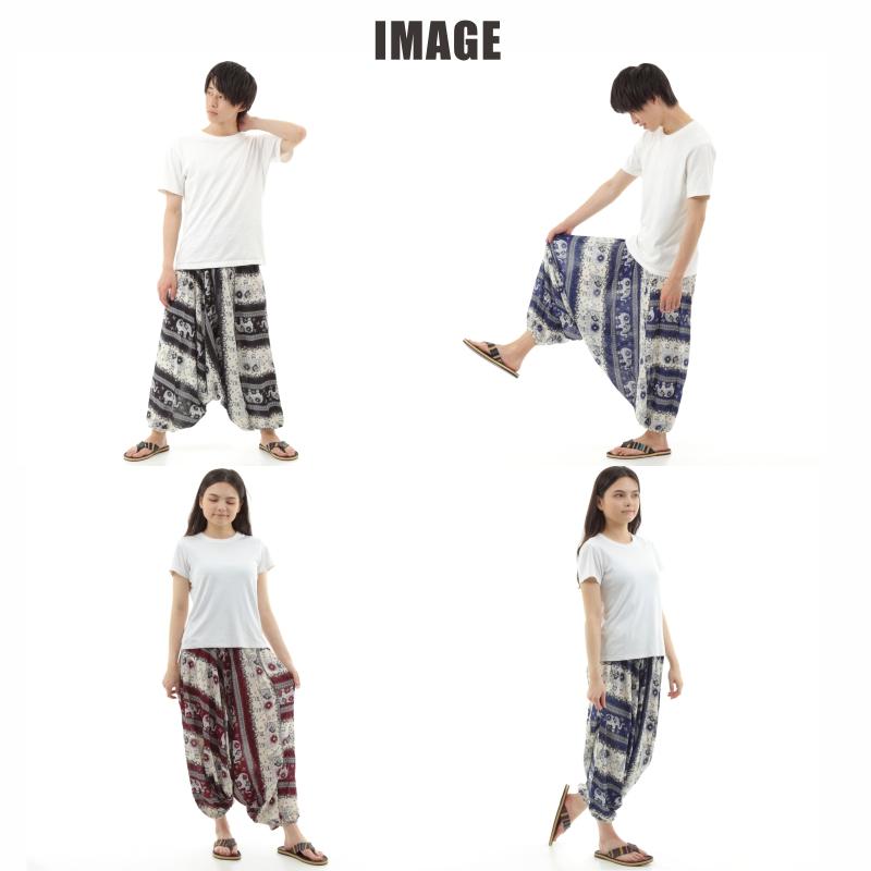 サルエルパンツ メンズ レディース アラジンパンツ レーヨン タイパンツ ユニセックス オールインワン PS-SR1880 M