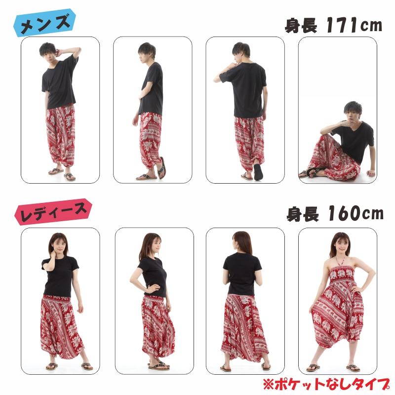 サルエルパンツ メンズ レディース アラジンパンツ レーヨン タイパンツ ユニセックス オールインワン PS-SR1565 M