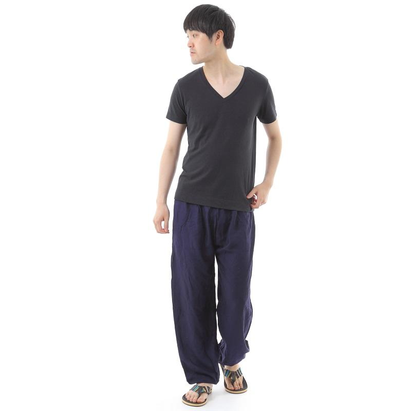 アジアンパンツ サルエルパンツ アラジンパンツ エスニック メンズ レディース 無地柄 タイパンツ ユニセックス M