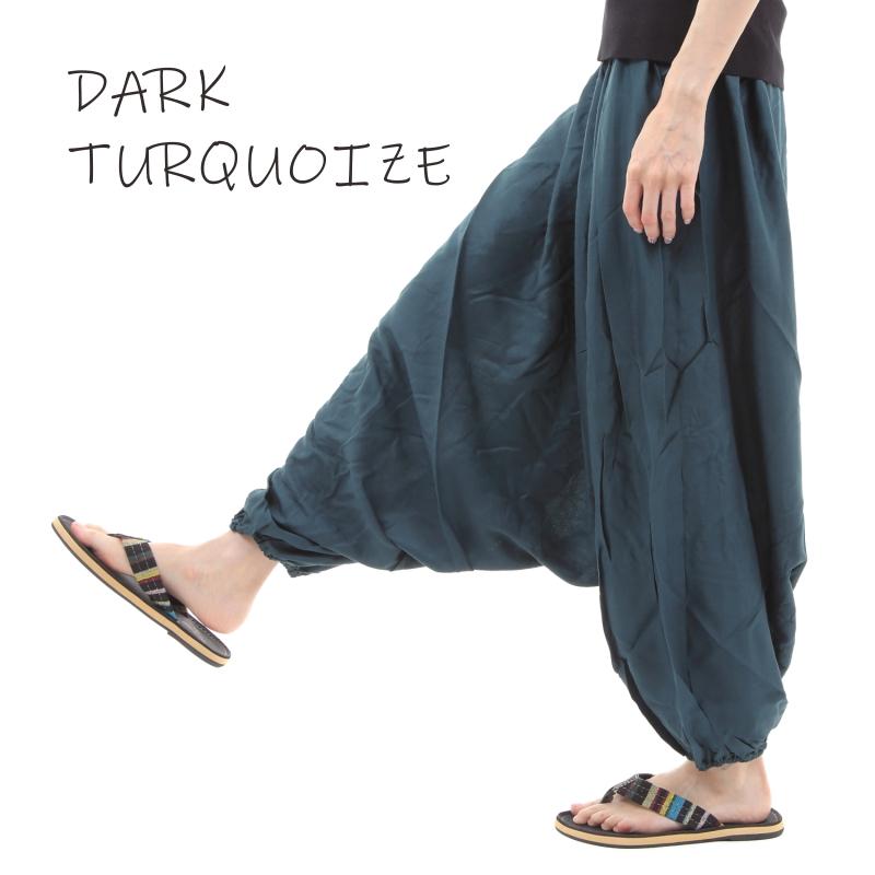 サルエルパンツ レーヨン製 テロテロ仕様 アラジンパンツ タイパンツ メンズ レディース ユニセックス エスニック アラジン G