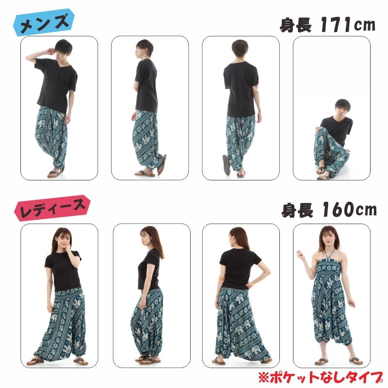 サルエルパンツ メンズ レディース アラジンパンツ レーヨン タイパンツ ユニセックス オールインワン PS-SR1879 G