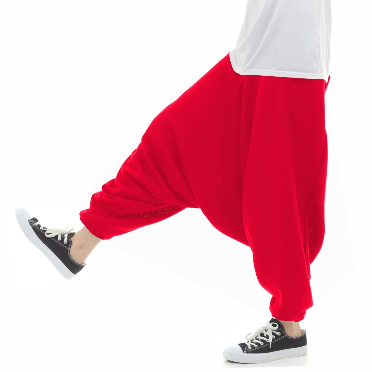 サルエルパンツ アラジンパンツ もこもこ裏起毛 スウェット メンズ レディース パジャマ もこもこ オールインワン ユニセックス エスニック アジアン オリエンタル ダンス 衣装 イベント M