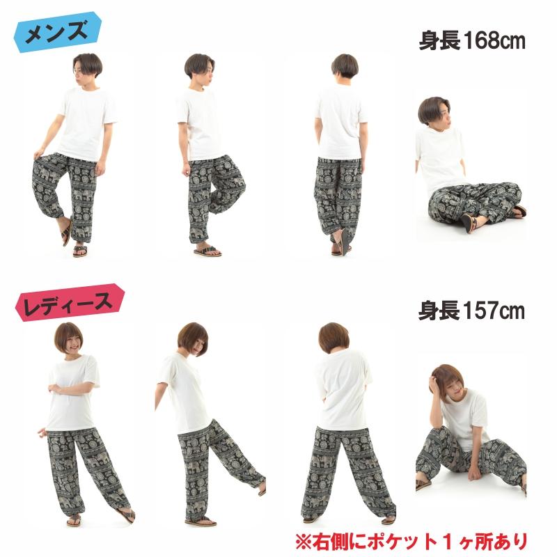 アジアンパンツ サルエルパンツ アラジンパンツ エスニック メンズ レディース AP1201-F タイパンツ ユニセックス G
