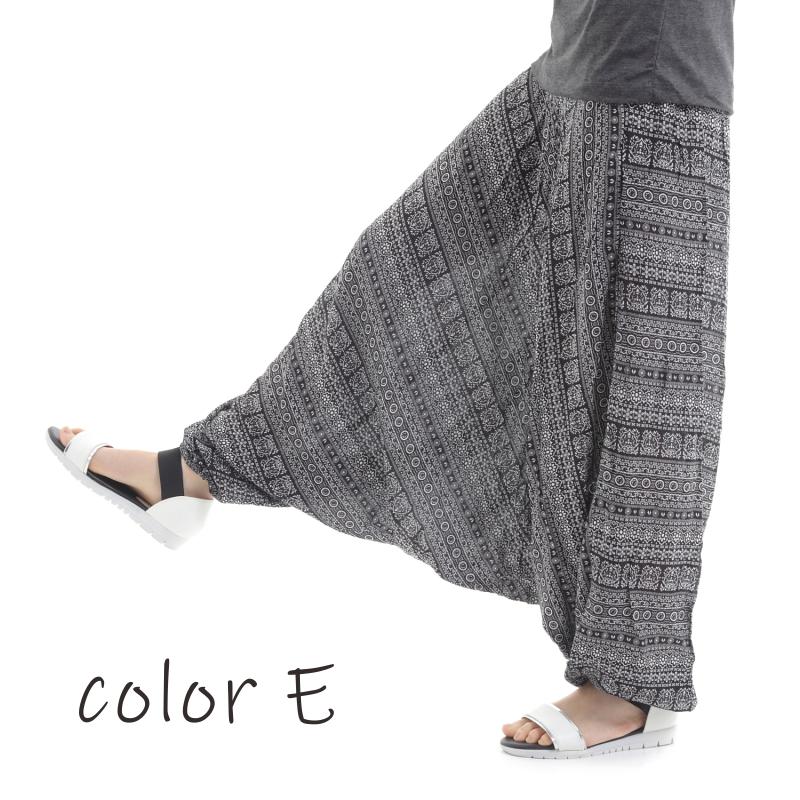 サルエルパンツ メンズ レディース アラジンパンツ レーヨン タイパンツ ユニセックス オールインワン PS-ボヘミアンM