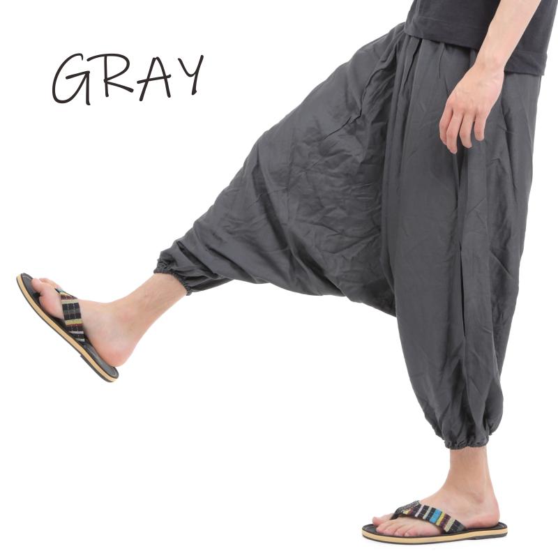 サルエルパンツ レーヨン製 テロテロ仕様 アラジンパンツ タイパンツ メンズ レディース ユニセックス エスニック アラジン G