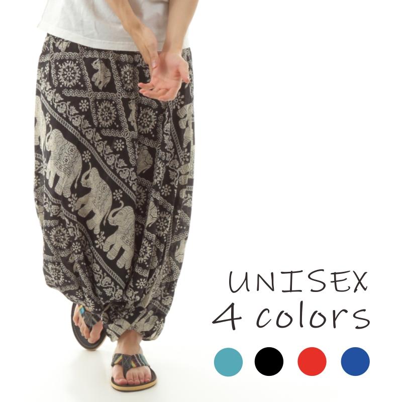 サルエルパンツ メンズ レディース アラジンパンツ レーヨン タイパンツ ユニセックス オールインワン PS-JD1708 M