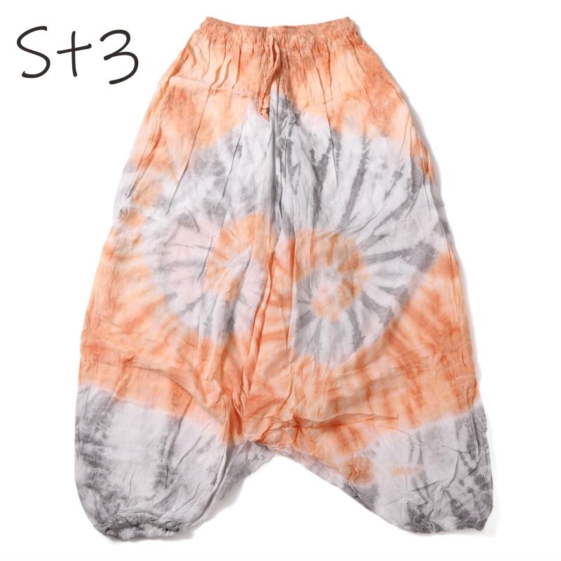 タイダイ サルエルパンツ アラジンパンツ メンズ レディース タイパンツ アジアンパンツ TD-ST M