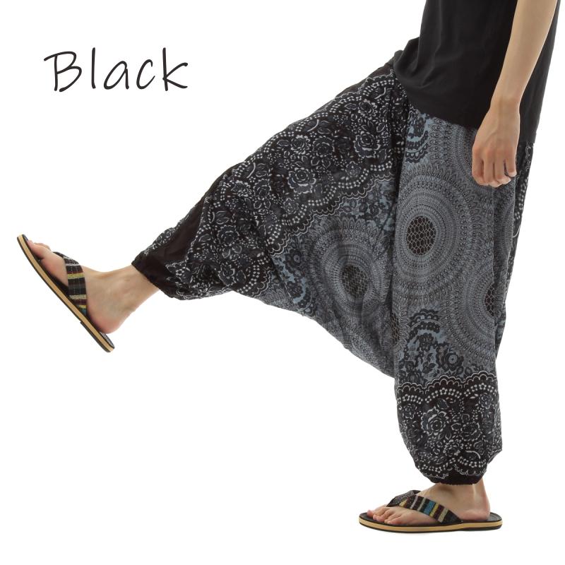 サルエルパンツ メンズ レディース アラジンパンツ レーヨン タイパンツ ユニセックス オールインワン PS-P884 G