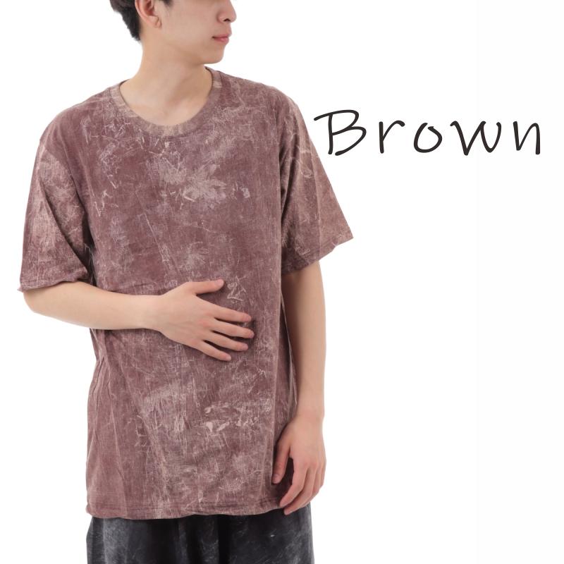 ストーンウォッシュ Tシャツ エスニック アジアン メンズ レディース ユニセックス 沖縄技研 G