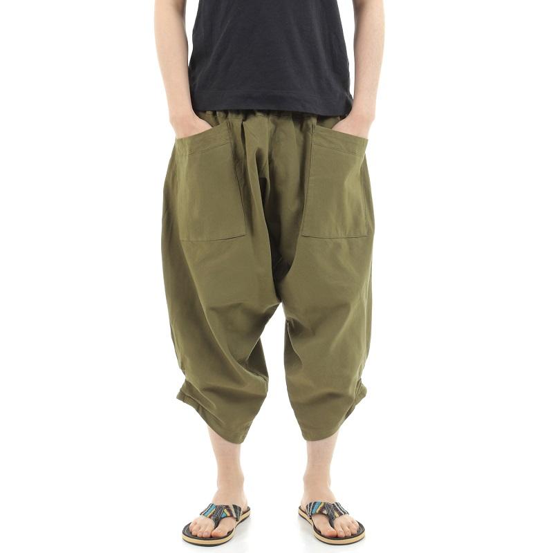 ガウチョパンツ 袴パンツ メンズ レディース エスニック サルエルパンツ アラジンパンツ ユニセックス　＜第２弾＞ M